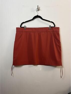 Columbia Women’s 3X Coral Orange Omni-Wick Athletic Skort Skirt Shorts Plus Size
